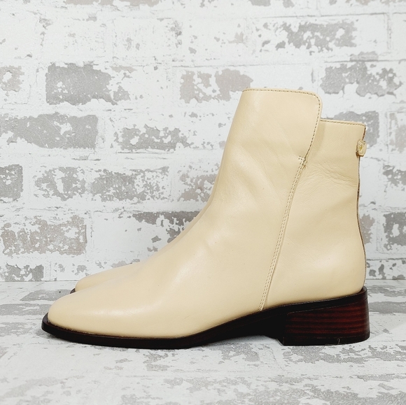 Sam Edelman Shoes - NEW Sam Edelman Women's Thatcher Ivory Leather Ankle Boots i257